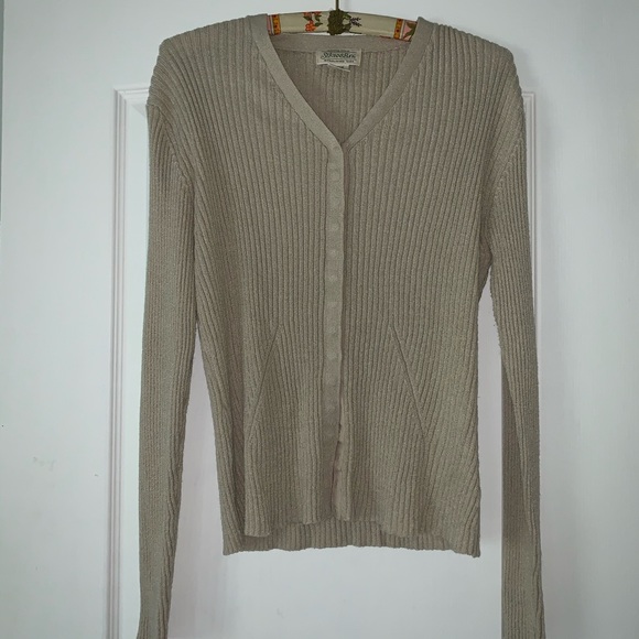 90s St. John’s bay sweaters button up - Picture 4 of 7